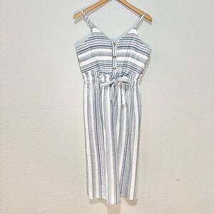 Japna Blue and White Striped Dress